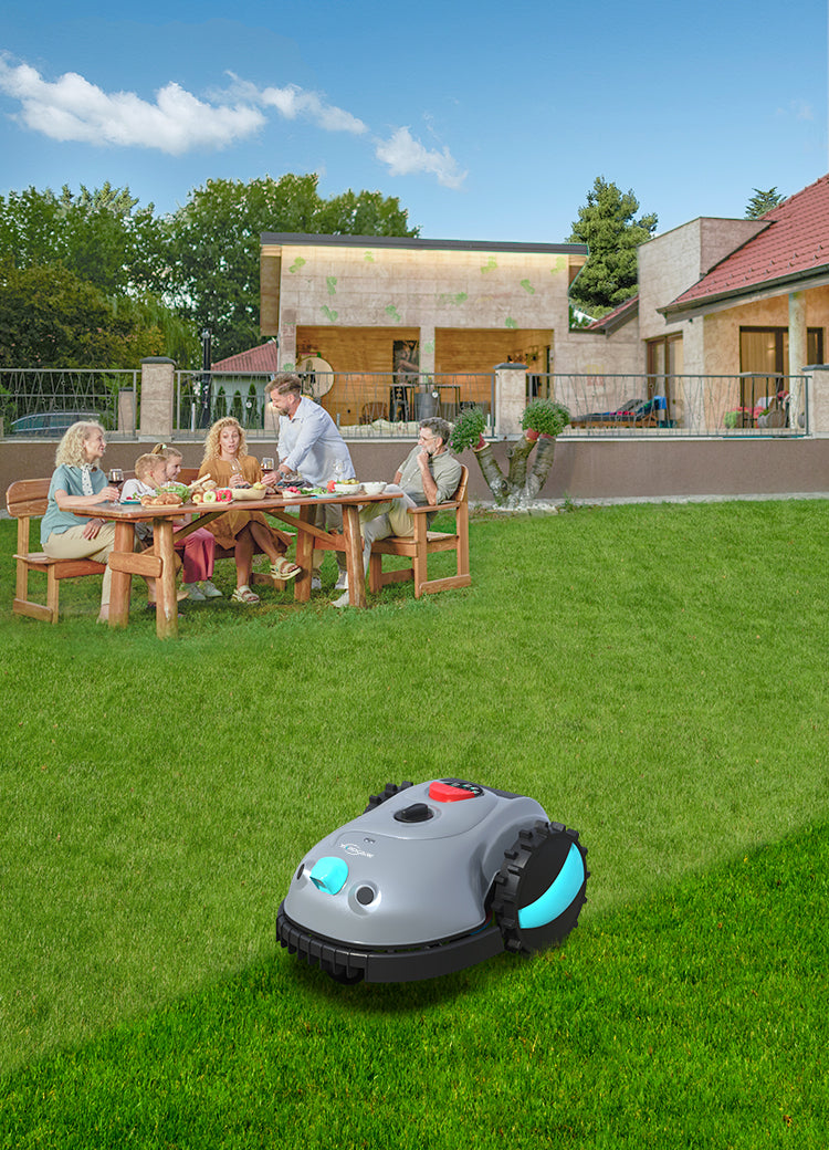 YARDCARE V100 Mähroboter Banner Mobil