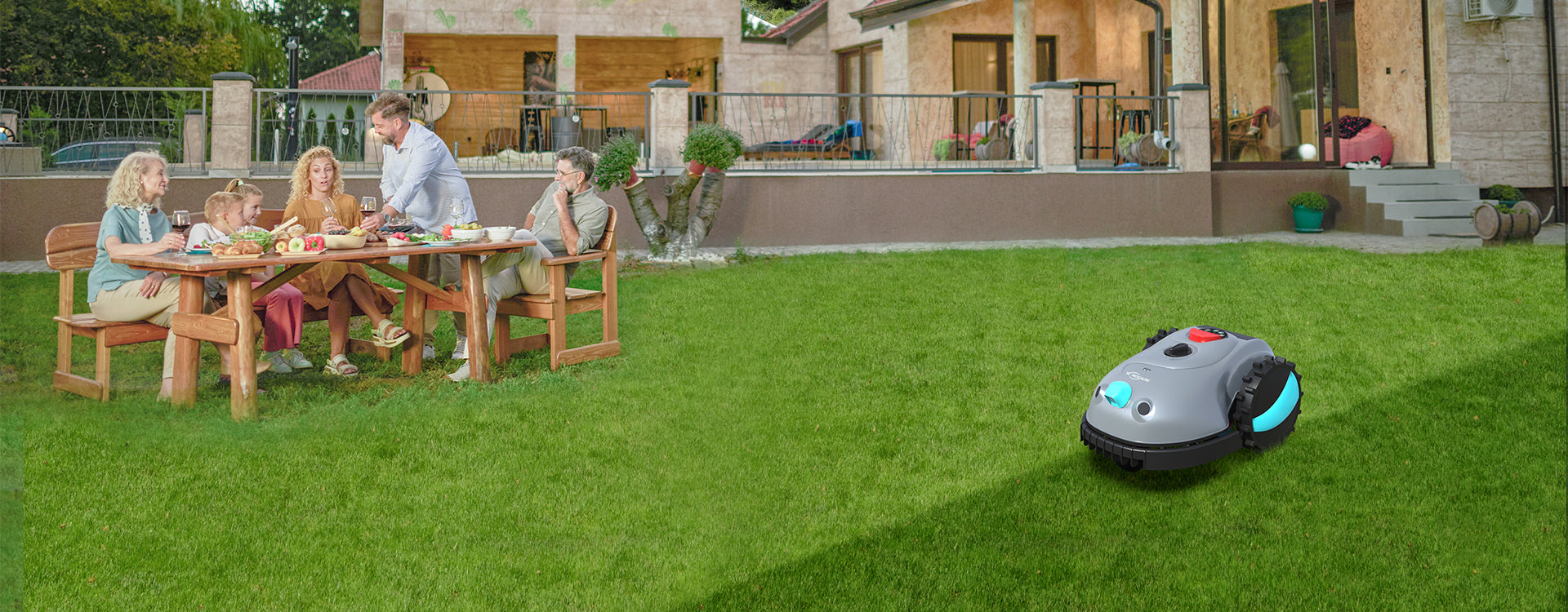YARDCARE V100 Mähroboter Banner PC