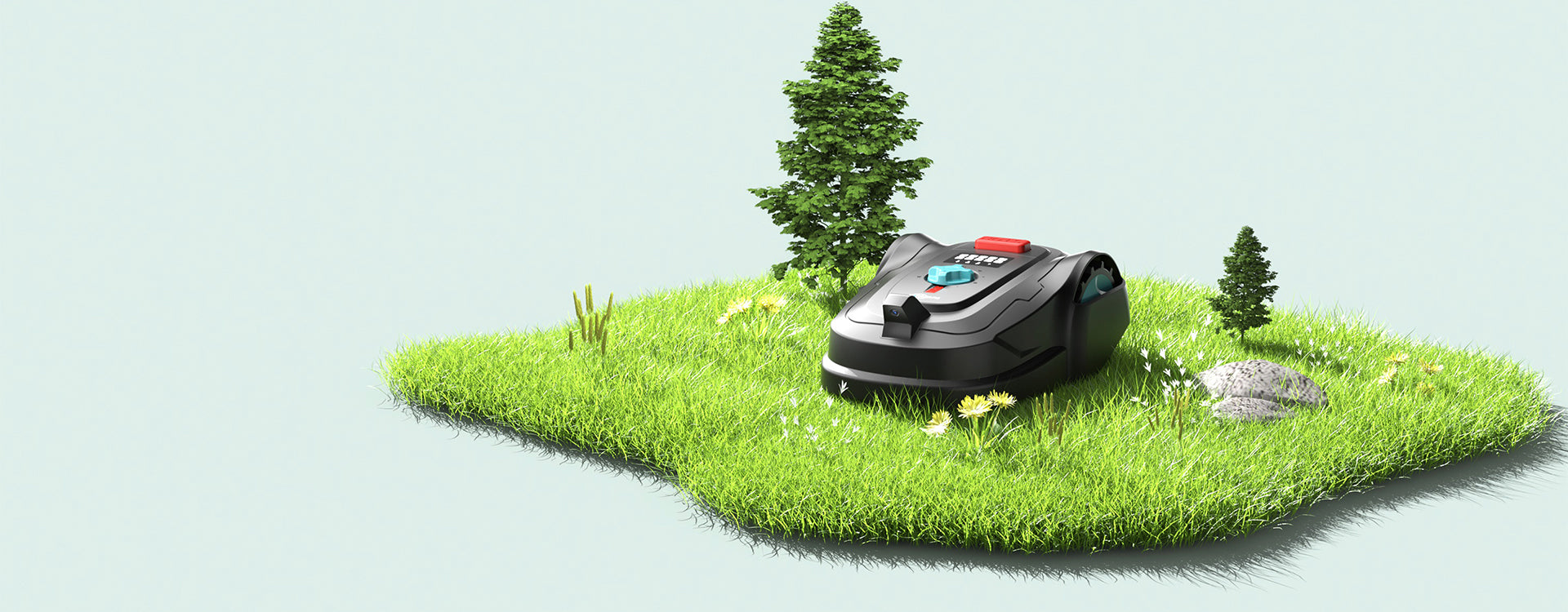 YARDCARE M800PLUS Mähroboter Banner