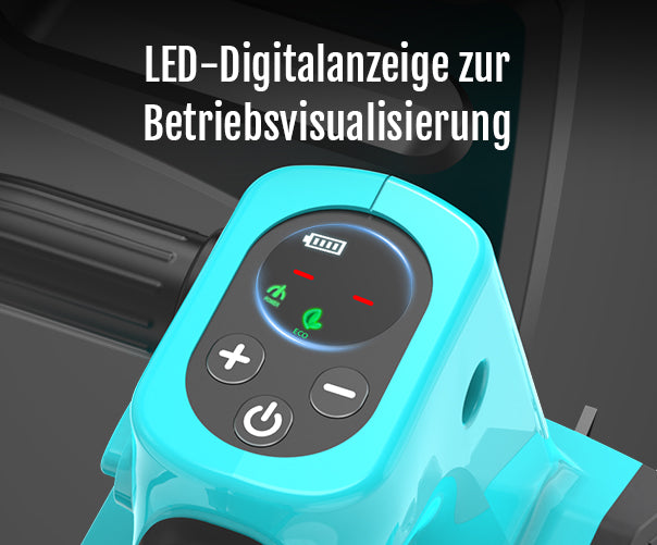 YARDCARE 12" bürstenlose Akku-Kettensäge LED-Digitalanzeige zur
Betriebsvisualisierung